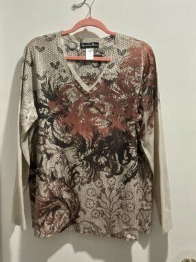 Appropriate Behavior Honeycombs Abstract Festival Grunge Goth Y2K Tunic Top 2XL